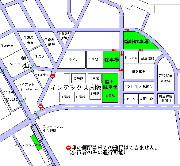 インテックス大阪の地図