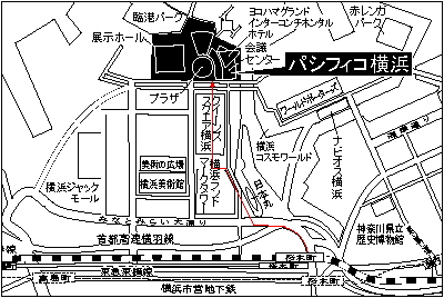 パシフィコ横浜の地図