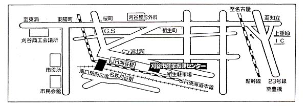  刈谷市振興産業センターの地図